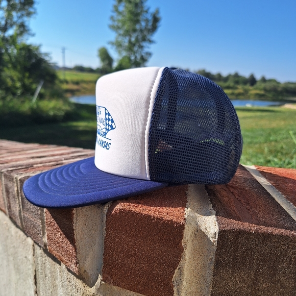 Vintage snap back DJ's Raceway 🏁 🏎 Wichita Kansas trucker hat - Picture 7 of 11